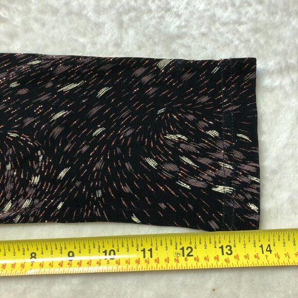 Vintage Artex Collection Black/Bronze Zip Up Women's Top Size Med - Picture 10 of 12